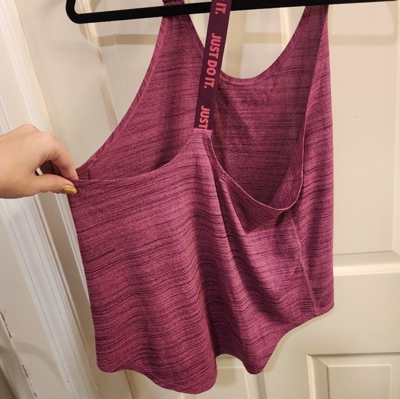 Nike dri fit racer bank workout tank top size med purple - Picture 3 of 4